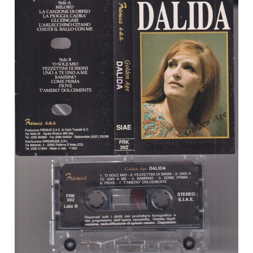Dalida Rare K7 Cassette Audio Italie