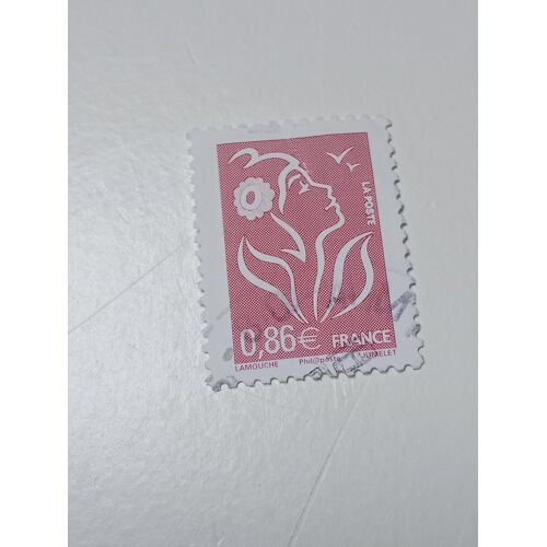 Timbre France Oblitéré 0,82 Yvert N° 3757 Marianne De Lamouche Lilas Brun Clair De 2005 D