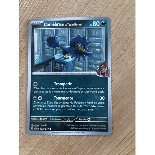 Carte Pokémon ¿ Cornèbre De La Team Rocket 126/217