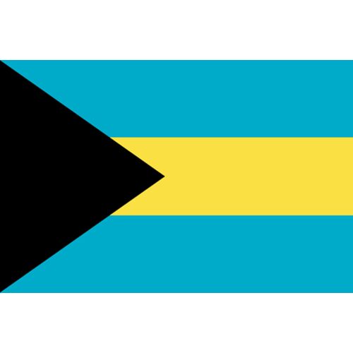 Drapeau Bahamas - 15 X 10 Cm - Sticker/Autocollant