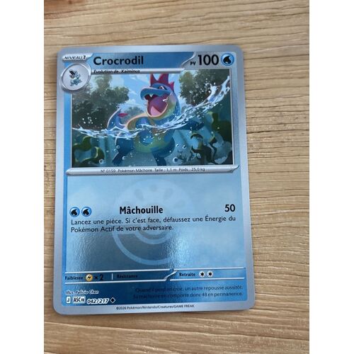Carte Pokémon – Crocrodil 042/217 – Reverse Holo