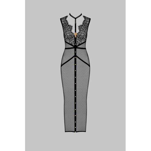 Robe Longue Dentelle Noir Maison Close