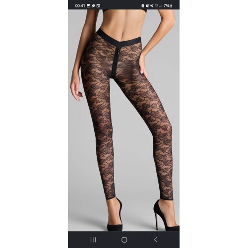 Leggings Dentelle Noir Fermeture Eclair Entre Jambe Maison Close