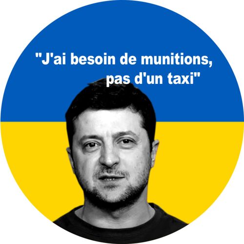 Volodymyr Zelensky - 15cm - Sticker/Autocollant