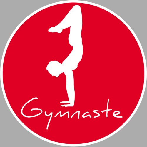 Gymnastique Sol - 15cm - Sticker/Autocollant