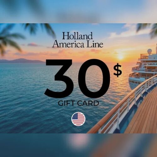 Holland America Line Gift Card 30 USD Key - UNITED STATES