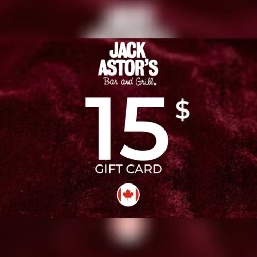 Jack Astor's Bar and Grill Gift Card 15 CAD Key - CANADA