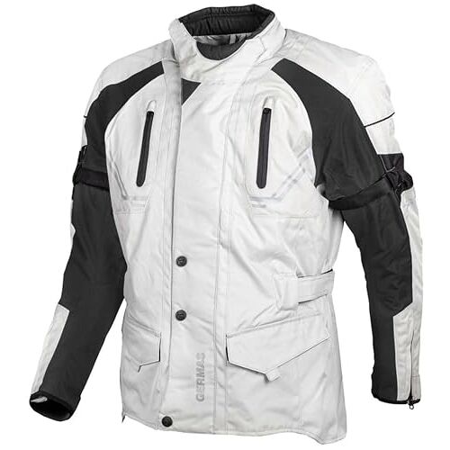 Gms Taylor Veste Textile Moto, Noir-Beige, Taille 3xl Pour Hommes