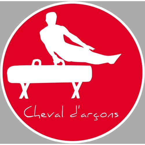Cheval D'arçons - 15cm - Sticker/Autocollant