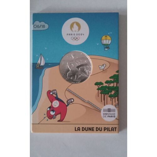 Blister 10 Euros Mascotte Sur La Dune Du Pyla.
