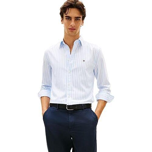 Chemise À Rayures En Coton Tommy Hilfiger - Bleu - S