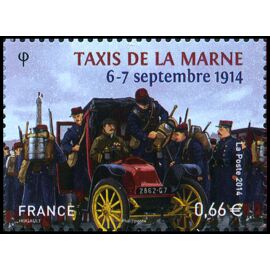 France 2014, Très Beau Timbre Neuf** Luxe Yvert 4899, Centenaire De La Bataille De La Marne Du 6 Au 12 Septembre 1914, Les Taxis De La Marne.