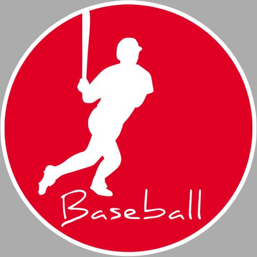 Baseball 2 - 15cm - Sticker/Autocollant