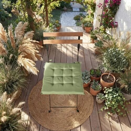Galette De Chaise Extérieur 40 X 40 Cm Waltz Vert Olive