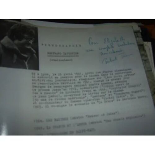 Bertrand Tavernier - Autographe