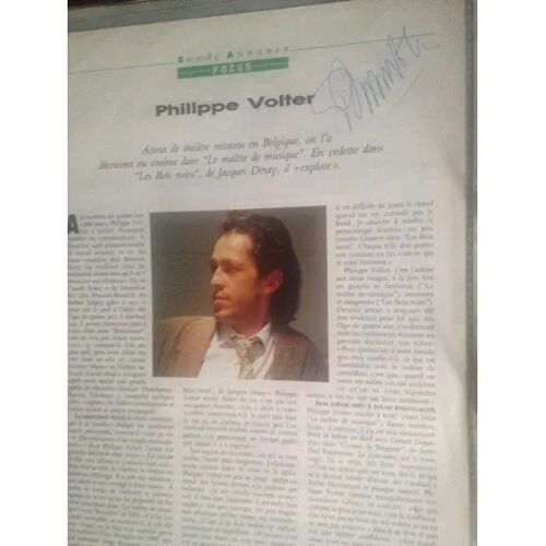 Philippe Volter - Autographe