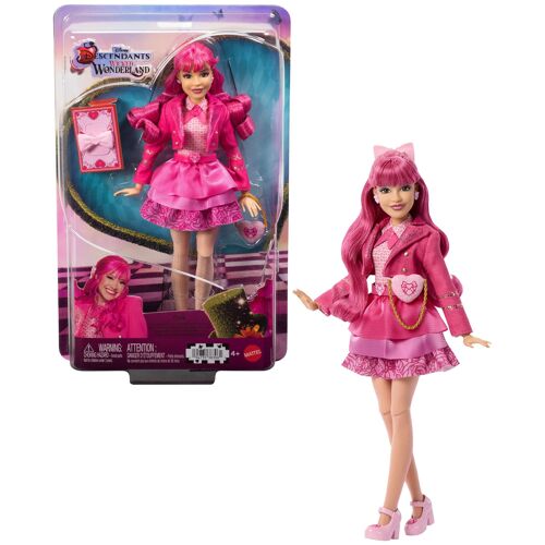 Mattel Disney-Poupée Pink, la soeur de Red et la fille de la Reine de Coeur