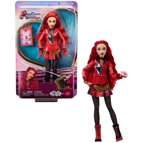 Mattel Disney-Poupée Red, la Fille de la Reine de Coeur-accessoires