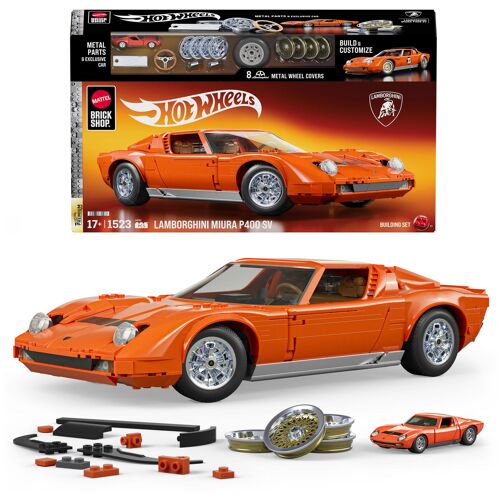 Mattel Hot Wheels-Coffret de Construction Lamborghini Miura P400 SV de 1971