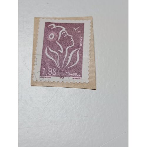 Timbre France Oblitéré 1,98 € Yvert N° 3759 Type Marianne De Lamouche Brun Prune De 2005 S