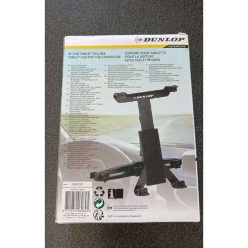 Support pour tablette pour la voiture sur l'appui-tete marque dunlop automotive