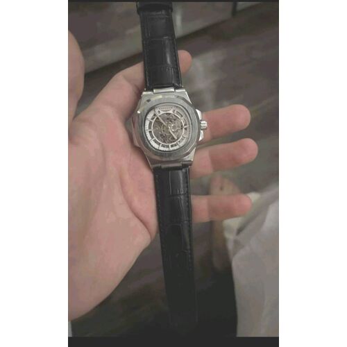 Montre Automatique Homme Longlux ¿ Cadran Squelette & Bracelet Cuir