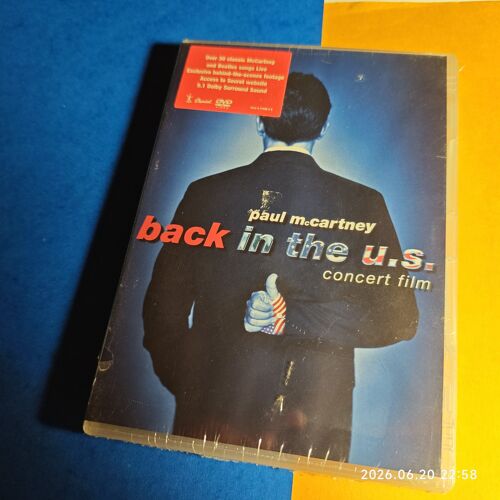 Paul Mccartney ‎– Back In The U.S. - Concert Film .Dvd