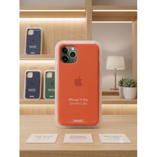 Coque en Silicone pour iPhone 11 Pro - Étui de Protection Rouge/Orange Neuf