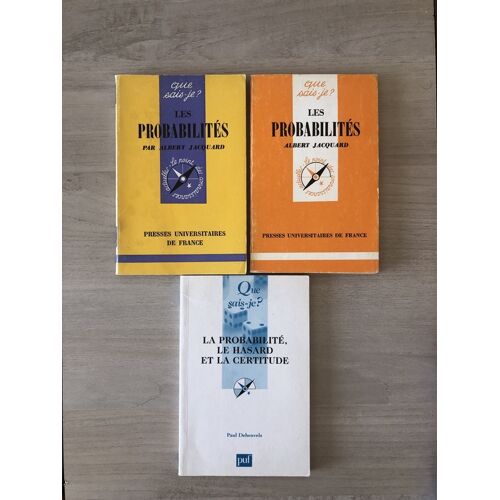 Que Sais Je - Les Probabilités