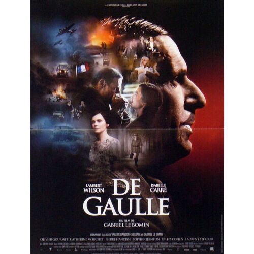 De Gaulle - Affiche Originale De Cinéma - Format 40x60 Cm - Un Film De Gabriel Le Bomin Avec Lambert Wilson, Isabelle Carré, Andrew Bicknell, Olivier Gourmet, Sophie Quinton - Année 2020