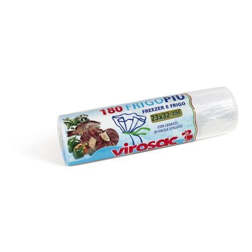Virosac 8008250111981 Sac De Stockage Alimentaire 2,5 L 180 Pièces Transparent