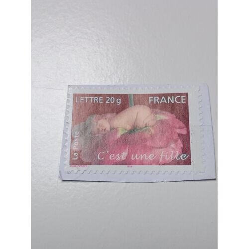 Timbre France Oblitéré Lettre 20g Yvert N° 54 Autoadhésifs Timbres De Naissances. C´Est Une Fille De 2005