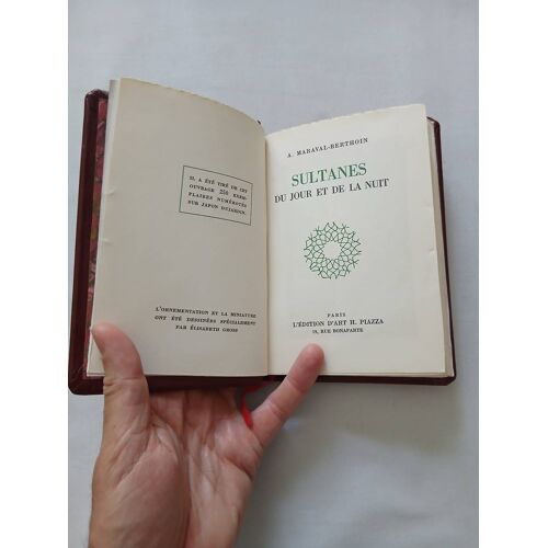 Sultanes Du Jour Et De La Nuit, A. Maraval-Berthoin — L'Édition D'Art H. Piazza