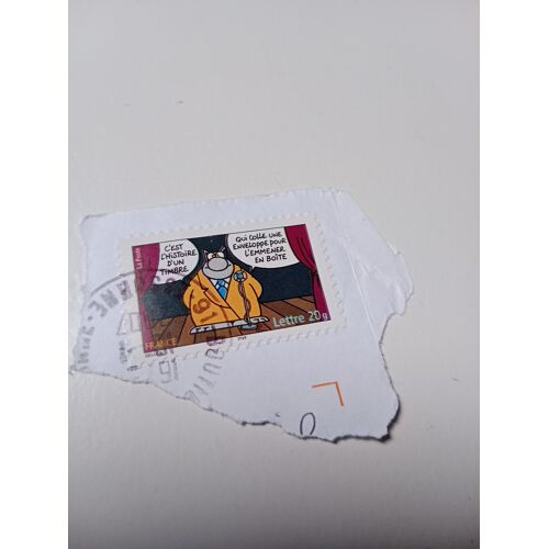 Timbre France Oblitéré Lettre 20g Yvert 3832 Geluck Le Chat De C'Est L'Histoire D'Un Timbre De 2005