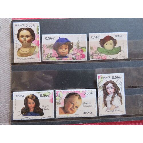 Lot De 6 Timbres Oblitérés "Les Poupées De Collection"- 2009