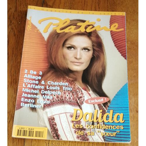 Magazine Platine N° 41 De 1997 Dalida Alliage 2 Be 3 Michel Delpech Jeanne Mas, Livre Complet