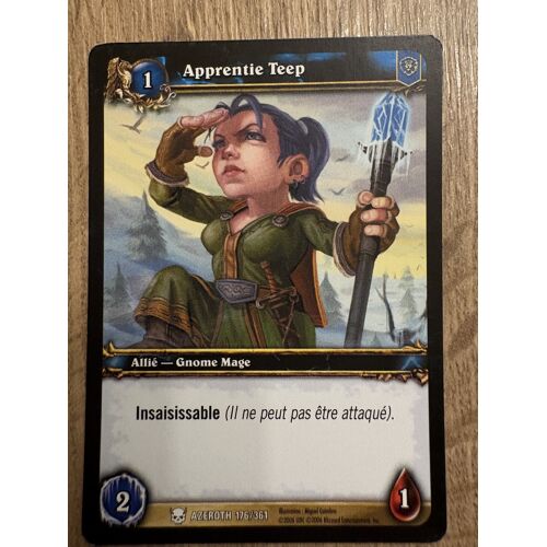 🇫🇷 Carte 176 /361 Apprentie Teep 2007 French World Of Warcraft Wow Azeroth Tcg