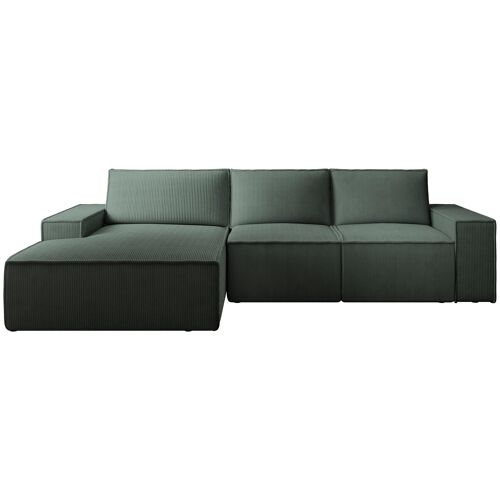 Vente-unique AMELIA Canapé d'angle 5 siège(s) Vert