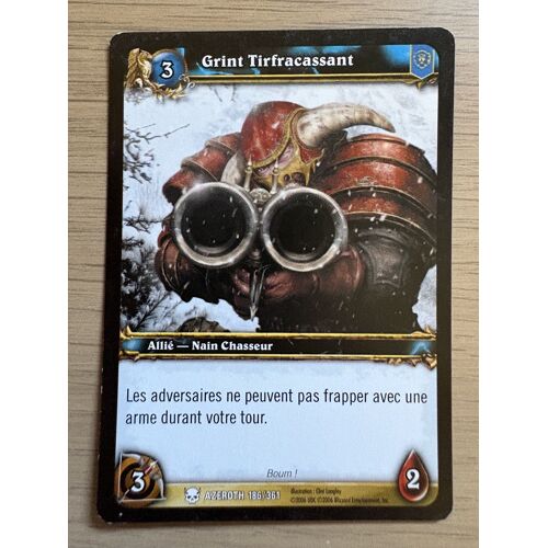 🇫🇷 Carte 186 /361 Grint Tirfracassant 2007 French World Of Warcraft Wow Azeroth Tcg