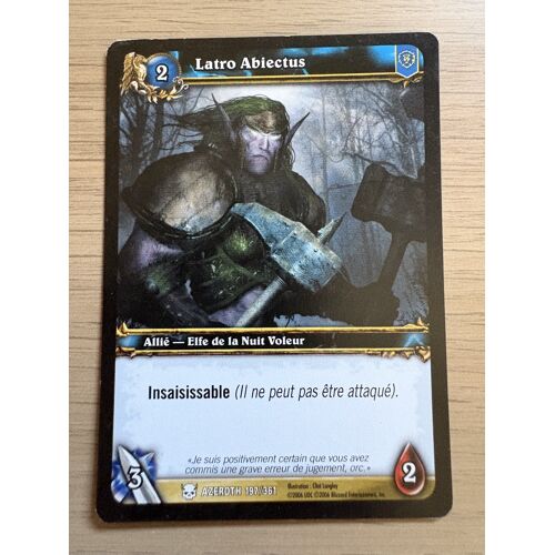 🇫🇷 Carte 197 / 361 Latro Abiectus 2007 French World Of Warcraft Wow Azeroth Tcg