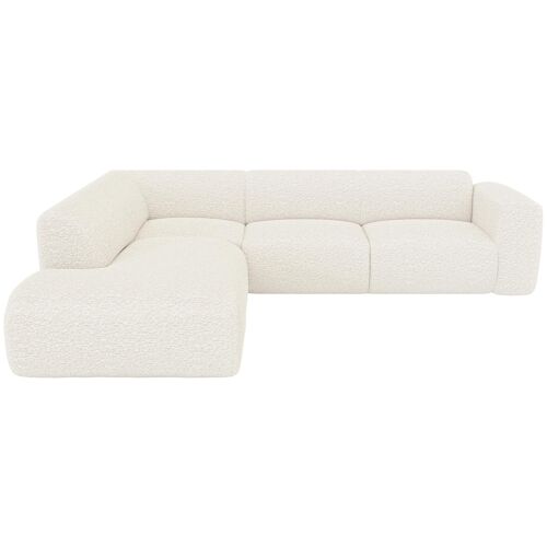 Vente-unique POGNI Canapé d'angle 6 siège(s) Blanc