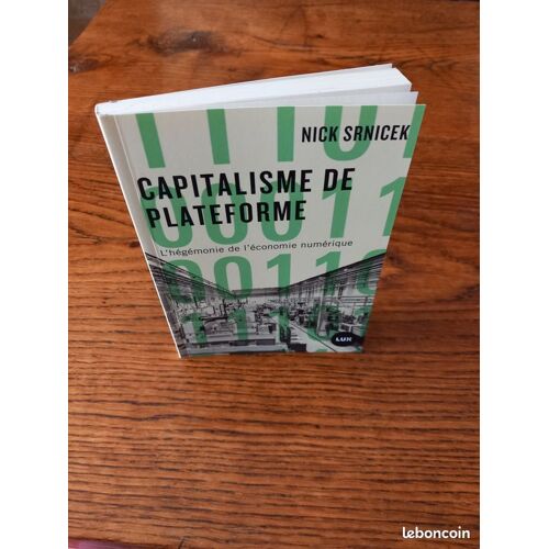 Capitalisme De Plateforme Par Nick Srnicek