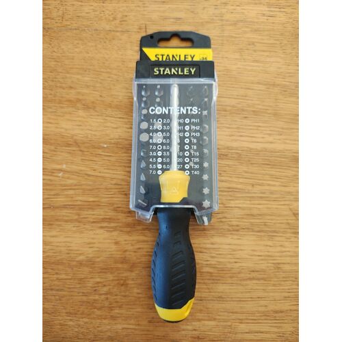 stanley tournevis À Embouts 34 pieces PRODUIT NEUF