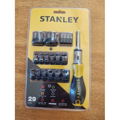 stanley tournevis À Embouts Douilles 6 Pans Cruciforme Plat Torx PRODUIT NEUF