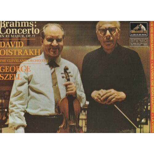 Lp33 Brahms Concerto En Re Majieur , Op.77 Dazvid Oistrakh The Cleveland Orch. George Szell Emi 2c069-02008 1970