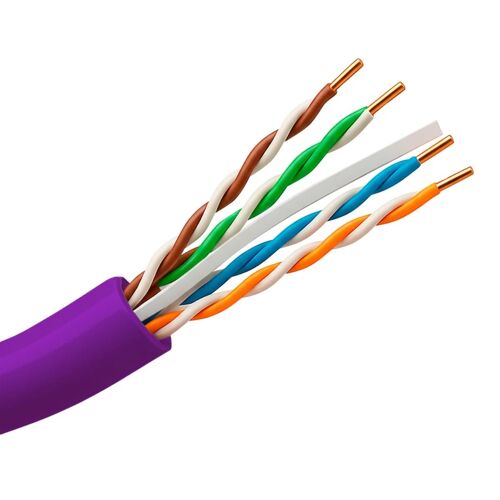 Câble Réseau Uniview UTP CAT6 305m Violet - UV-UTP6-305-BC-PVC-Eca-PU