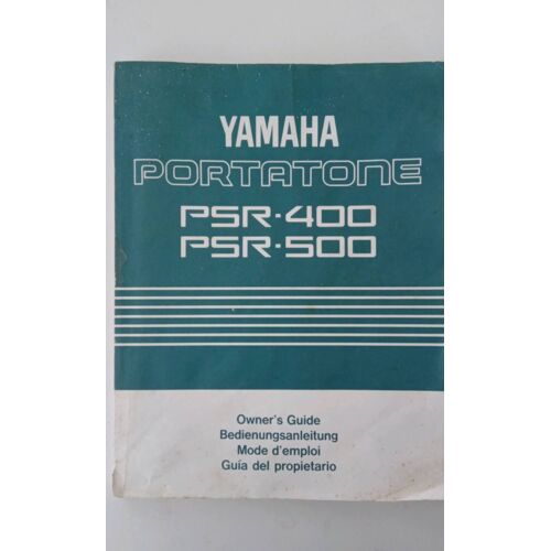 Mode D Emploi Yamaha Portatone Psr 400 - Psr 500