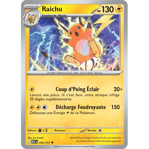 Raichu - 056/217 - Heros Transcendants