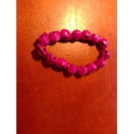 Bracelet Violet En Howlite Teintée (Unisexe)