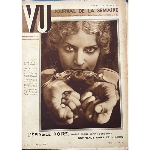 Magazine Vu Nº74 Du 14 Août 1929